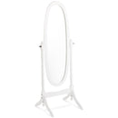 Swivel Full Length Ovel Floor Mirror Wooden Cheval Free Standing Dressing