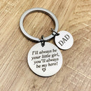 Dad I Will Always Be Your Little Girl You Will Always Be My Hero Creative Father's Day Gift Stainless Steel Personality Fashion