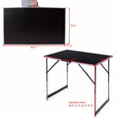 3PCS Folding Outdoor Camping Picnic Table Set Height Adjustable Furniture