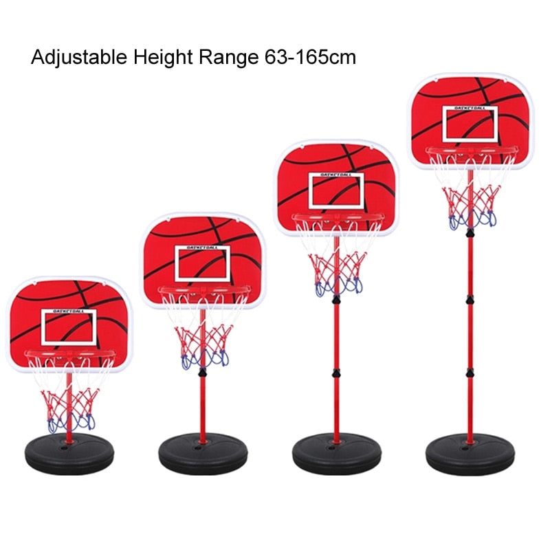 63-165CM Basketball Stands Height Adjustable Kids Basketball Goal Hoop Toy Set