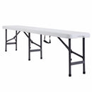Goplus 6' Portable Plastic In/Outdoor Picnic Party Camping Dining Folding Bench  OP2776