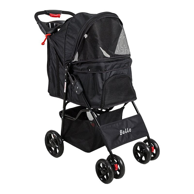 Outdoor Pet Cart Breathable Dog Carrier Bag Pet Stroller 360 Rotating Wheel Pet Carrier Strollers Pet Supplies