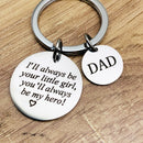 Dad I Will Always Be Your Little Girl You Will Always Be My Hero Creative Father's Day Gift Stainless Steel Personality Fashion