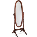 Swivel Full Length Ovel Floor Mirror Wooden Cheval Free Standing Dressing