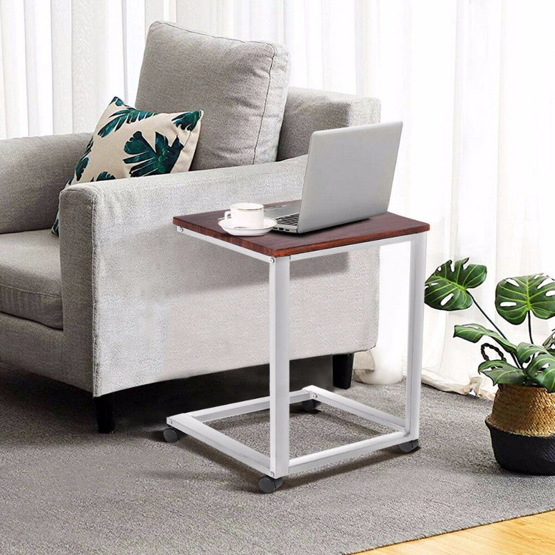 Coffee Tray Sofa Side End Table Modern Lap Stand TV Snack Ottoman Couch Room Rolling Living Room Side Table HW54185