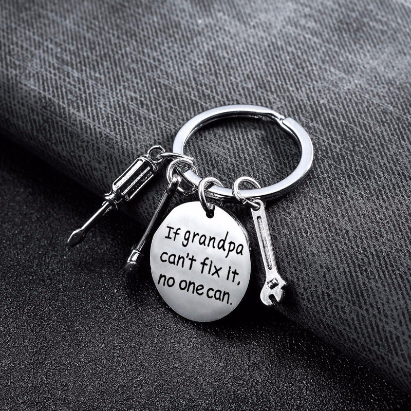 Father's Day Gifts Keyrings If Dad / Grandpa Can't Fix It No One Can Key Chain