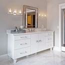 Giantex 3-Light  Light Wall Mounted Brushed Chrome Finish Glass Shade Bathroom Wall Sconce Modern furniture EP23367