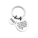 Dad I Will Always Be Your Little Girl You Will Always Be My Hero Creative Father's Day Gift Stainless Steel Personality Fashion