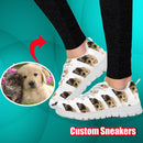 Colorful Jamaican Hemp Weed Leaves Pattern Woman Man Running Shoes