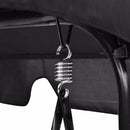 Loveseat Patio Canopy Swing Glider Hammock Cushioned Steel Frame Bench