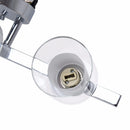 Giantex 3-Light  Light Wall Mounted Brushed Chrome Finish Glass Shade Bathroom Wall Sconce Modern furniture EP23367