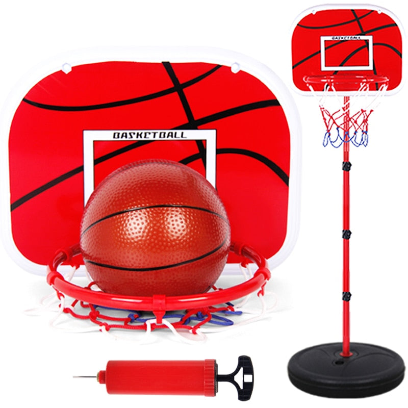 63-165CM Basketball Stands Height Adjustable Kids Basketball Goal Hoop Toy Set