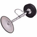 Goplus Set of 2 Round Leather Bart Stools Modern Seat Chrome Leg Adjustable Hydraulic Swivel Bar Stool Black White HW55666