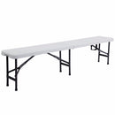 Goplus 6' Portable Plastic In/Outdoor Picnic Party Camping Dining Folding Bench  OP2776