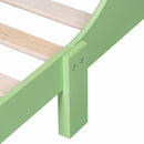 Crayon Themed Wood Kids Bed with Bed Rails for Toddlers and Children
