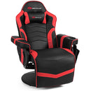 Massage Gaming Recliner Reclining Racing Chair Swivel w/Cup Holder & Pillow