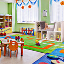 6 Cubby Kid Storage Cabinet Bookcase Multi-Purpose Shelf Cushioned Reading Nook