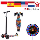 Kids Kick Scooter Flashing Wheel Adjustable Foot Scooter Children Outdoor Sport Toy Quick Disassembly 3-Wheel Scooter Skateboard