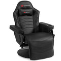 Massage Gaming Recliner Reclining Racing Chair Swivel w/Cup Holder & Pillow