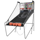 Indoor Double shot Electronic Basketball Game 4 Free Balls 8  Options Foldable