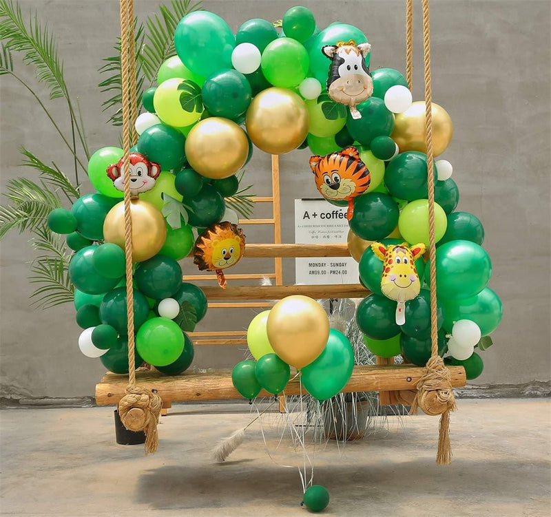 147pcs Jungle Safari Theme Party Balloon Guirlande Kit Animal