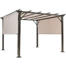 2PCS 16x4 Ft Universal Replacement Canopy for Pergola Structure Sun Awning