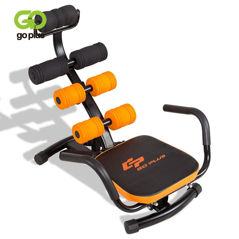 Core Fitness Abdominal Trainer Crunch Exercise Bench Machine 3 Levels Adjustable Sturdy Construction Soft Foam Sit-up Machine
