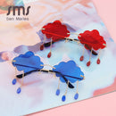 Vintage Clouds Tassel Steampunk Frameless Sunglasses