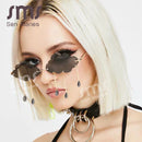 Vintage Clouds Tassel Steampunk Frameless Sunglasses