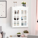 Wall-Mount Bathroom Storage Cabinet Medicine Organizer Double Doors Shelved New