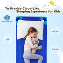 Babyjoy Pack of 4 Kids Stackable Naptime Cot 51"Lx23"W Daycare Rest Mat Colorful HY10001