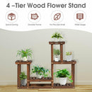 Solid Wood Plant Stand Multi Layer Plant Pot Holder Display Rack 7-9 Flowerpots