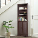 Bathroom Corner Storage Cabinet Free Standing Tall Bathroom Cabinet W/3 Shelves