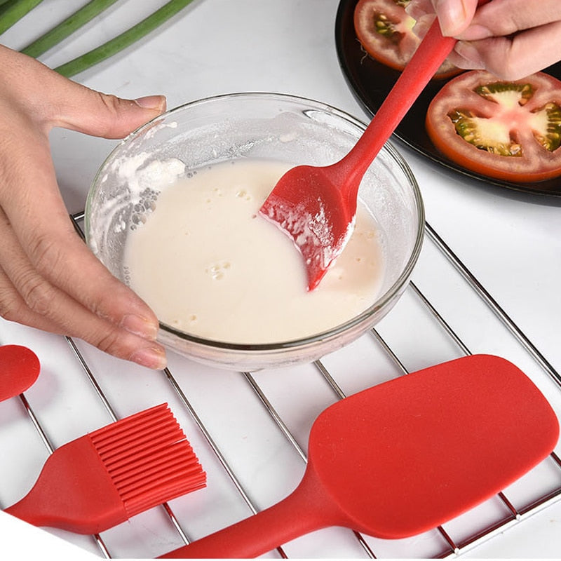 6PCs Heat Resistant Silicone Cookware Set Nonstick Cooking Tools Kitchen Baking