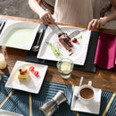 30 Piece Porcelain Dinner Set with 6*Cups,Saucers,Dinner Soup Dessert Plates Dinnerware Set Service for 6 Person