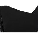 Angel-fashions Women's Long Sleeve Pattern Blue Flower Sequin Beading Evening Dress 396