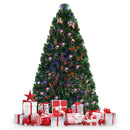 Pre-Lit Fiber Optic Artificial PVC Christmas Tree Metal 5Ft