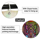 Colourful Elephant Printing Bathroom Shower Curtain Set Bath Toilet Cover Mat Non-Slip Rug Frabic Waterproof Polyester with Hook