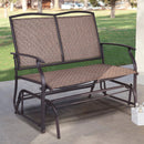 Costway Patio Glider Rocking Bench Double 2 Person Chair Loveseat Armchair Backyard OP70517