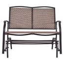 Costway Patio Glider Rocking Bench Double 2 Person Chair Loveseat Armchair Backyard OP70517