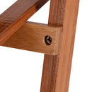 Costway 3 Tier Outdoor Bamboo Flower Pot Shelf Stand Folding Display Rack Garden Yard