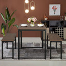 Modern 3 Piece Dining Set Studio Collection Soho Dining Table with Two Benches