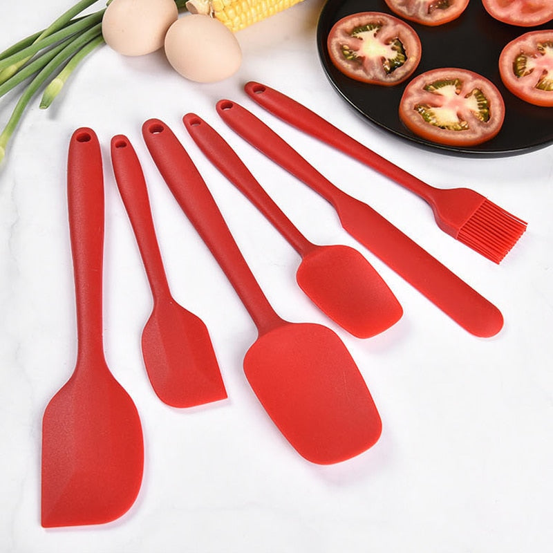 6PCs Heat Resistant Silicone Cookware Set Nonstick Cooking Tools Kitchen Baking