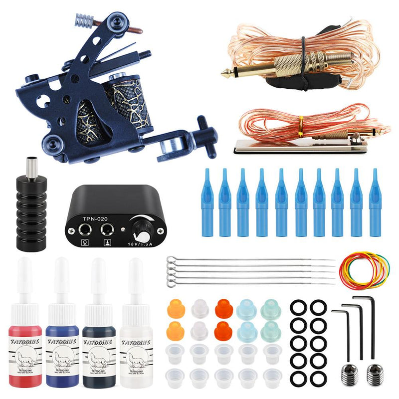 Tattoo Machines Tattoo Kit Gun With Ink Power Supply Tattoo Grips Body Art Tools