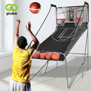 Indoor Double shot Electronic Basketball Game 4 Free Balls 8  Options Foldable