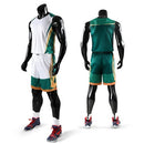 High quality kids men throwback basketball training jersey set