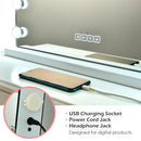 Hollywood Vanity Lighted Mirror Touch Control Magnification Bluetooth Speaker