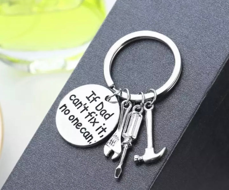 Father's Day Gifts Keyrings If Dad / Grandpa Can't Fix It No One Can Key Chain