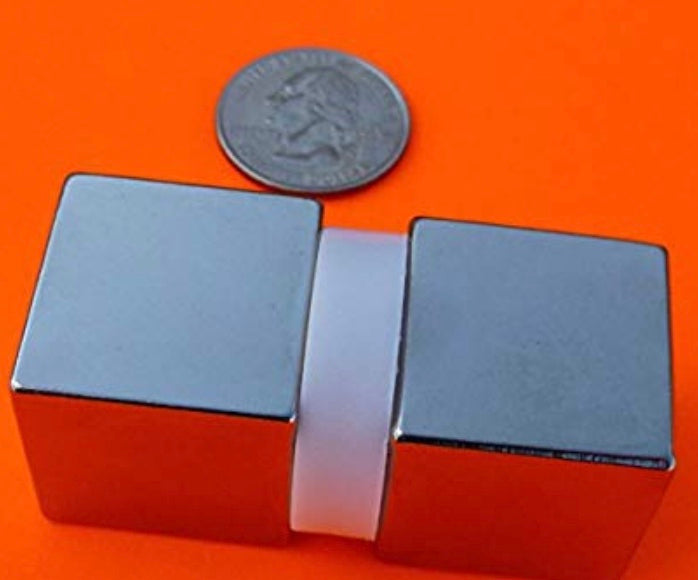 Super Strong Neodymium Magnet N52 1" Cube Permanent Magnet