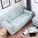 Print Sofa Cover Stylish Fabric Couch Cover with 2 Pillowcases for 2 Cushion Couch